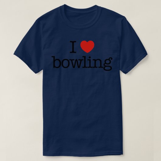 Ik hou van bowlen 16 t-shirt (Design voorkant)