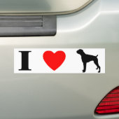 Ik Hou Van Boxers Bumpersticker (Op auto)