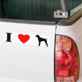 Ik Hou Van Boxers Bumpersticker (Op Truck)