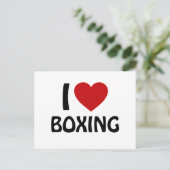 Ik hou van BOXING Briefkaart (Staand voorkant)