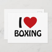 Ik hou van BOXING Briefkaart (Voorkant / Achterkant)