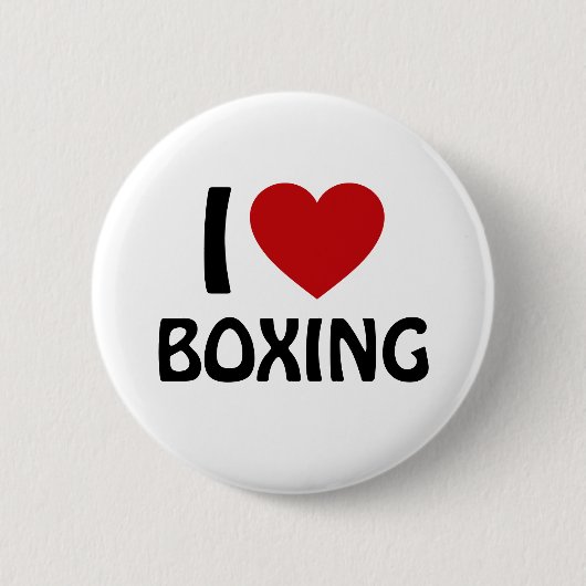 Ik hou van BOXING Ronde Button 5,7 Cm (Voorkant)