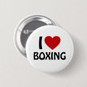 Ik hou van BOXING Ronde Button 5,7 Cm (Voorkant /achterkant)