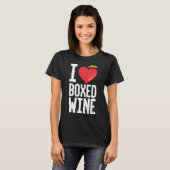 Ik hou van boxwijn Drink Drink T-shirt (Voorkant volledig)