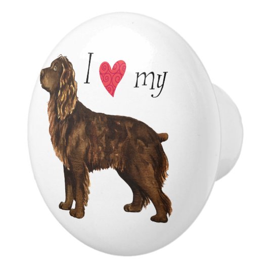 Ik hou van Boykin Spaniel Keramische Knop (Rechts)