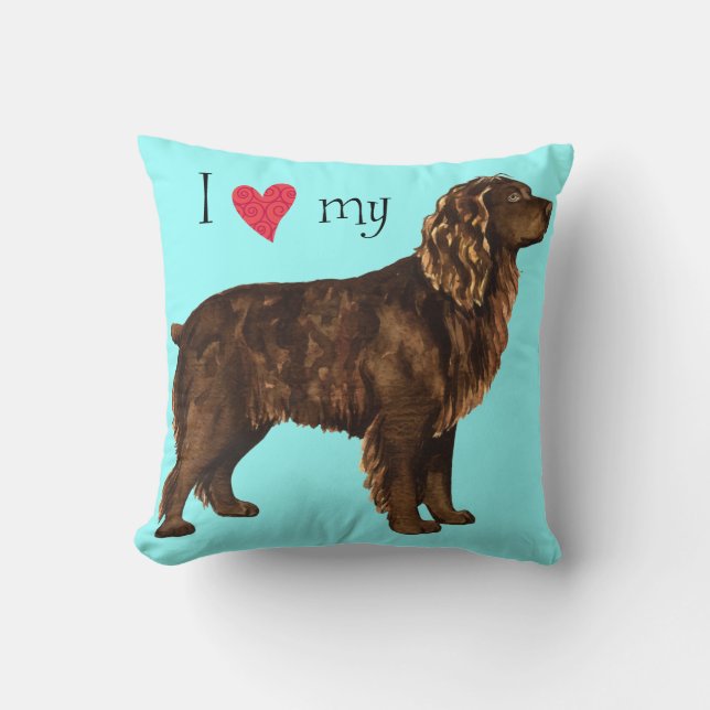 Ik hou van Boykin Spaniel Kussen (Voorkant)
