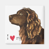 Ik hou van Boykin Spaniel Magneet (Voorkant)
