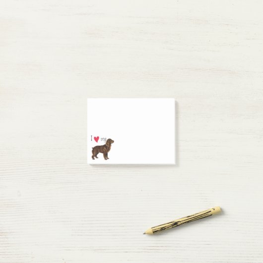 Ik hou van Boykin Spaniel Post-it® Notes (Op bureau)