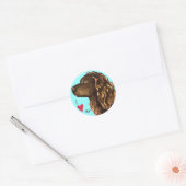 Ik hou van Boykin Spaniel Ronde Sticker (Envelop)