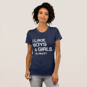 IK HOU VAN BOYS EN MEISJES ZODAT WAT T-SHIRT (Voorkant volledig)