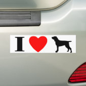 Ik hou van Bracchi Italiani bumpersticker (Op auto)
