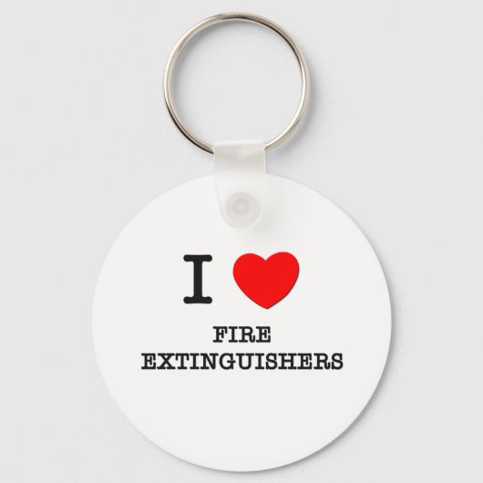 Ik hou van brandblusapparaten sleutelhanger (Voorkant)