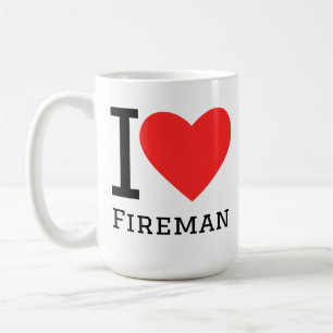 Ik hou van brandweerman koffiemok