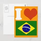 Ik hou van Brasil Briefkaart (Voorkant / Achterkant)