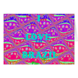 Ik hou van Brasil. Mooie traditionele Samba-kleure