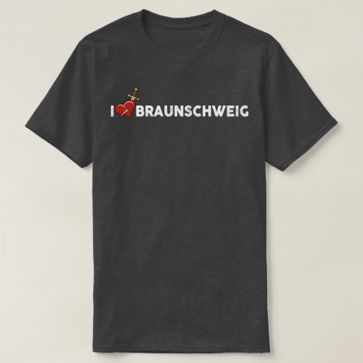 Ik hou van Braunschweig T-shirt (Design voorkant)