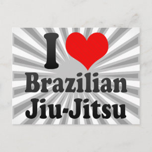 Ik hou van Braziliaanse Jiu-Jitsu Briefkaart