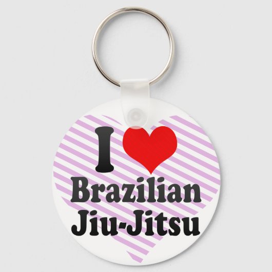 Ik hou van Braziliaanse Jiu-Jitsu Sleutelhanger (Voorkant)