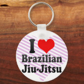 Ik hou van Braziliaanse Jiu-Jitsu Sleutelhanger (Voorkant)