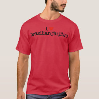 Ik hou van braziliaanse jiujitsu t-shirt