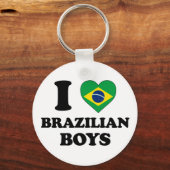 Ik hou van Braziliaanse jongens Sleutelhanger (Voorkant)