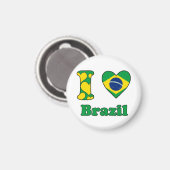 Ik hou van Braziliaanse magneet (Voorkant / Achterkant)