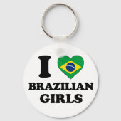 Ik hou van Braziliaanse meisjes Sleutelhanger (Voorkant)
