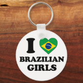 Ik hou van Braziliaanse meisjes Sleutelhanger (Voorkant)