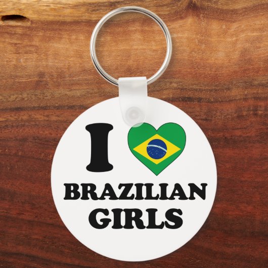 Ik hou van Braziliaanse meisjes Sleutelhanger (Voorkant)