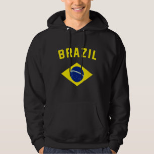 Ik hou van Braziliaanse minimalistische vlag 1 Hoodie