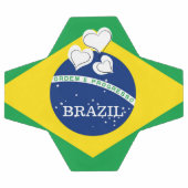 Ik hou van Brazilië - Braziliaanse vlag Voetbal (Enkel)