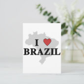 Ik hou van Brazilië Briefkaart (Staand voorkant)