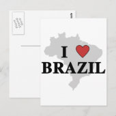 Ik hou van Brazilië Briefkaart (Voorkant / Achterkant)