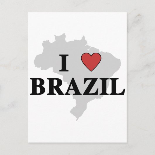 Ik hou van Brazilië Briefkaart (Voorkant)