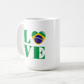 Ik hou van Brazilië Koffiemok (Voorkant links)
