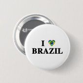 Ik hou van Brazilië Ronde Button 5,7 Cm (Voorkant /achterkant)