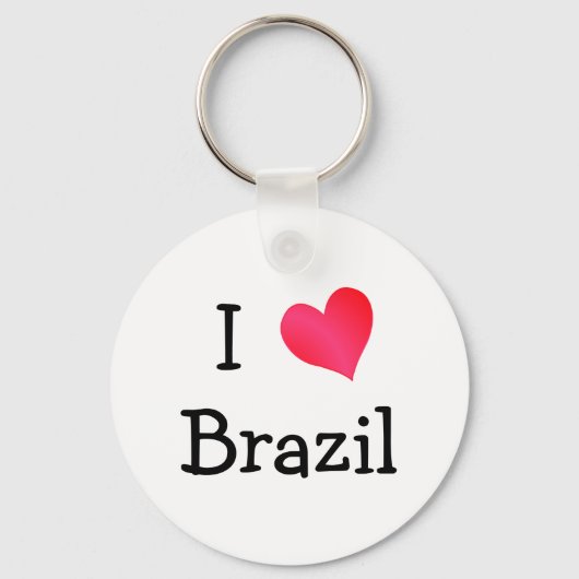 Ik hou van Brazilië Sleutelhanger (Voorkant)