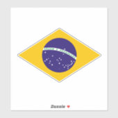 Ik hou van Brazilië Sticker (Vel)