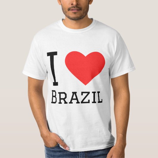 Ik hou van Brazilië T-shirt (Voorkant)