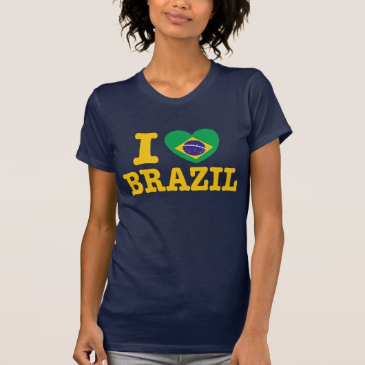 Ik hou van Brazilië T-shirt (Voorkant)