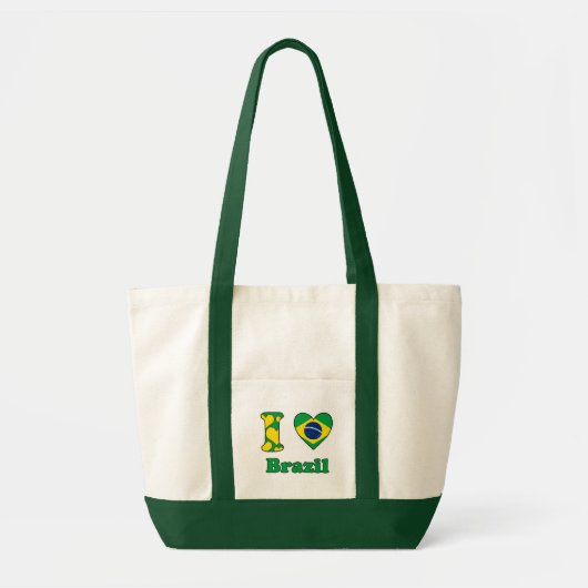 Ik hou van Brazilië Tote Bag (Voorkant)