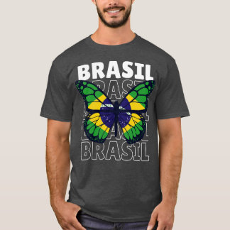 Ik hou van Brazilië Vlag Braziliaanse trots T-shirt
