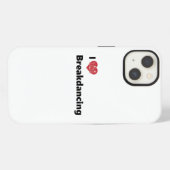 Ik hou van Breakdansen iPhone Hoesje (Achterkant horizontaal)