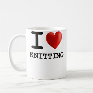 Ik Hou Van Breien Hart T Shirt Cadeau Grappig Gesc Koffiemok