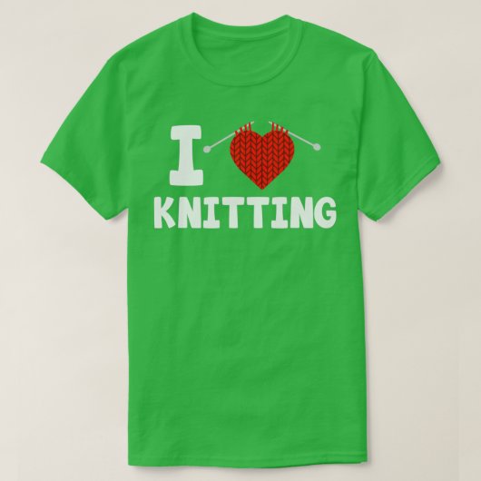 Ik hou van breien KnittingTShirt T-shirt (Design voorkant)