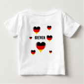 Ik hou van Bremen met het Four Musicians Baby T-sh (Achterkant)