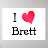 Ik hou van Brett Poster (Voorkant)