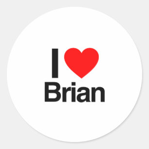 ik hou van brian ronde sticker