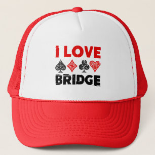 Ik hou van Bridge Kaart Game Player liefhebbers Trucker Pet