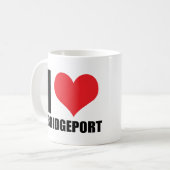 Ik hou van Bridgeport Koffiemok (Voorkant links)